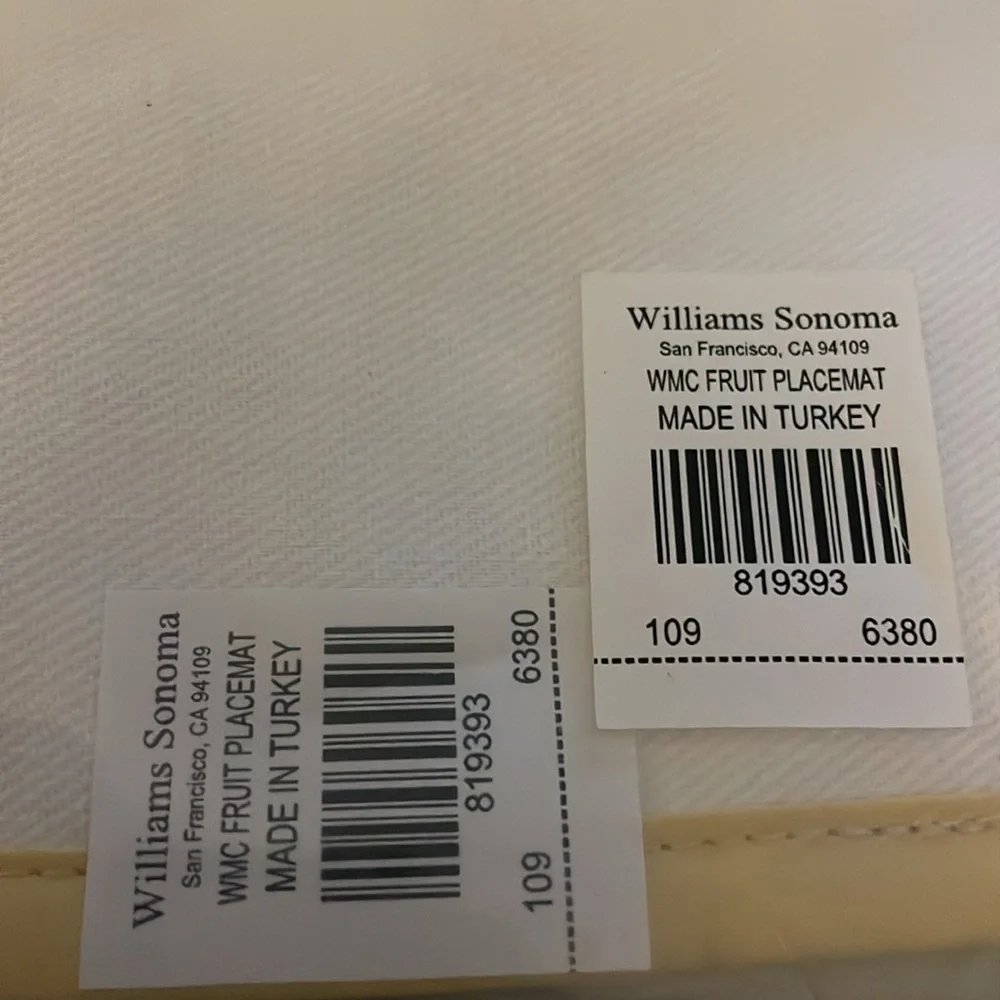 Morris & Co. x Williams Sonoma Outdoor Fruit Placemat
